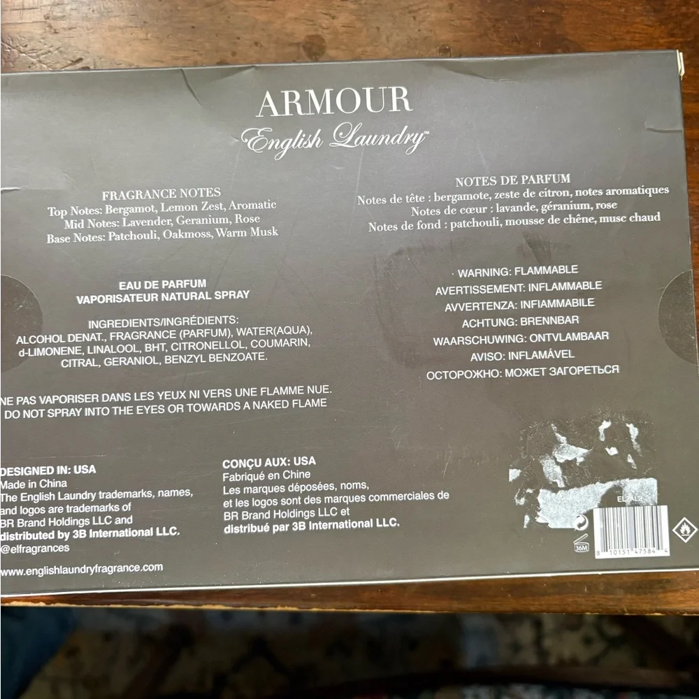 New in Package: Armour by English Laundry Fragrace Gift Set